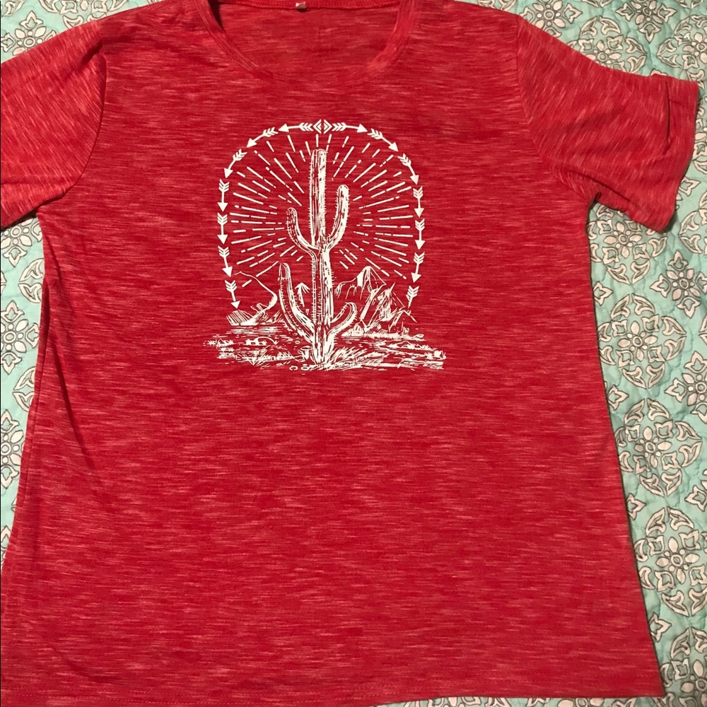 Western Cactus Tee Shirt CUTE 🌵